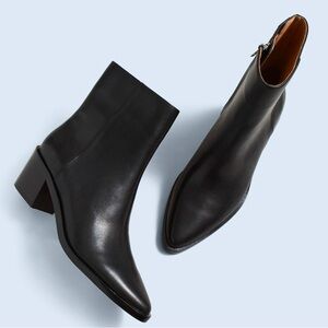 New Madewell Darcy Boot 8✨ Black Leather Western Chelsea Boot
